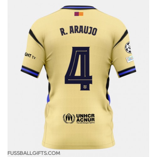 Barcelona Ronald Araujo #4 Fußballbekleidung Auswärtstrikot 2025-26 Kurzarm